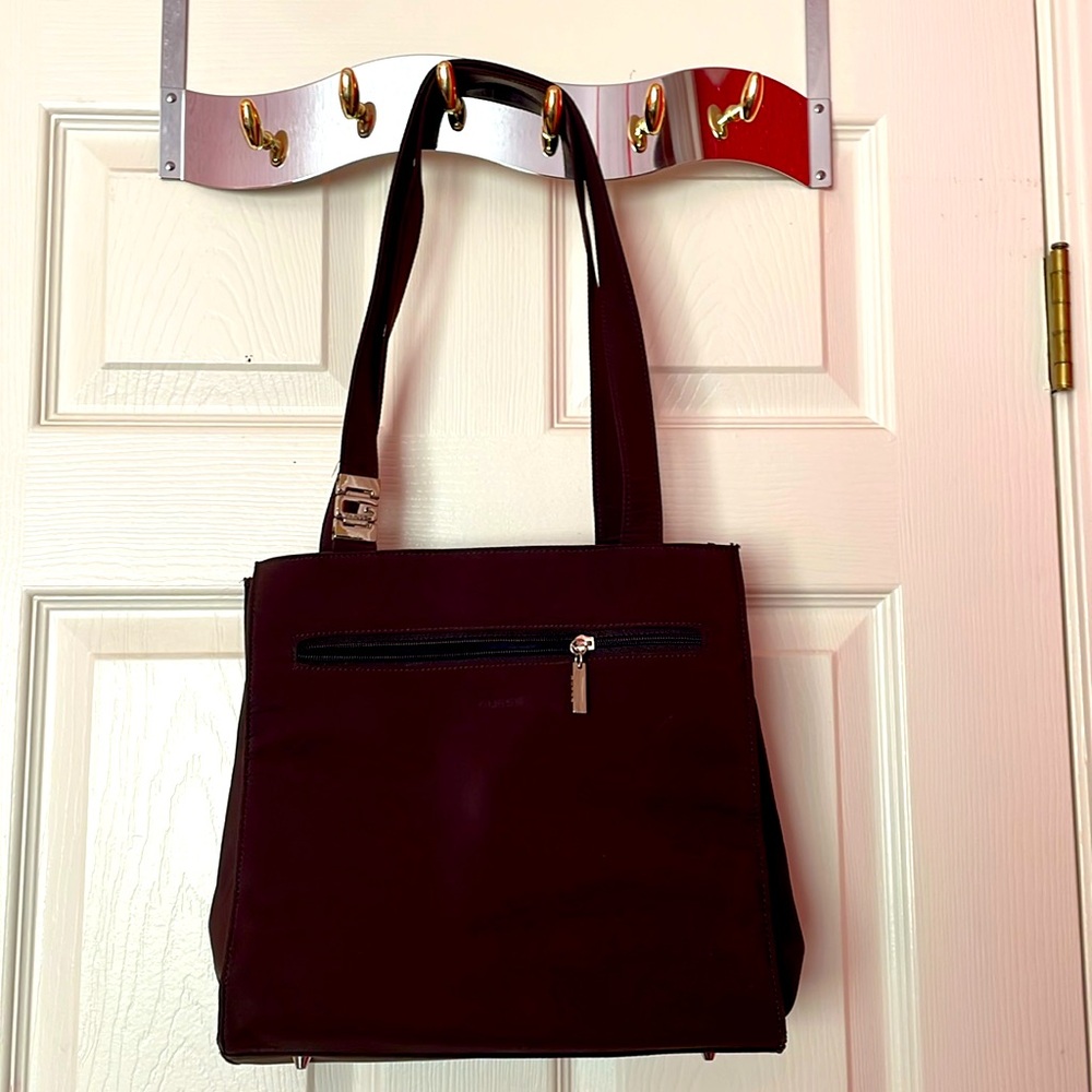 Dark brown guess shoulder bag